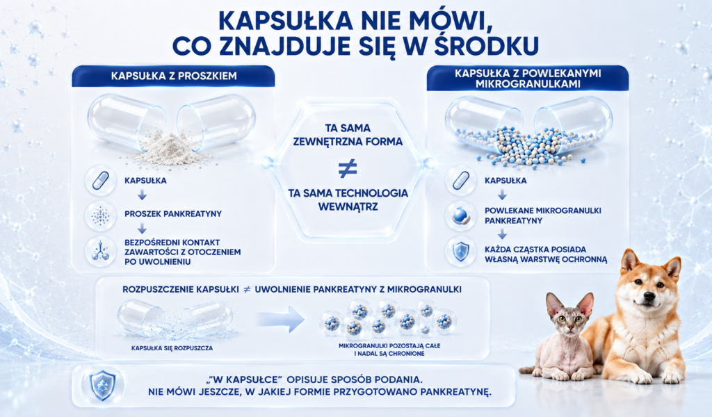 Proszek, granulat czy kapsułka — czym różnią się formy preparatów z pankreatyną?