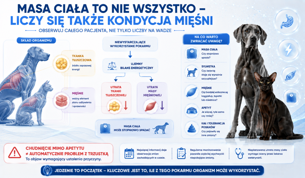 Dlaczego pies lub kot może chudnąć mimo apetytu 3